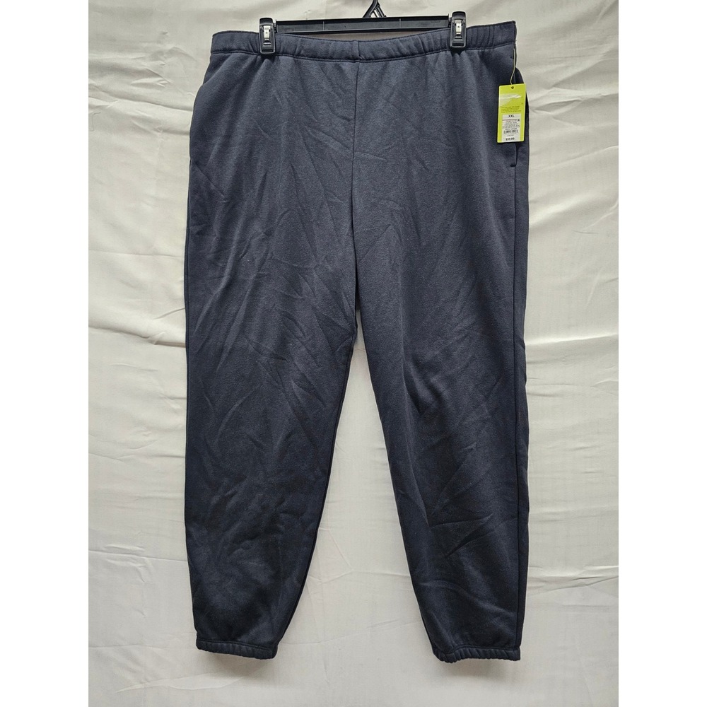 All in Motion Womens Mid Rise Jogger Pants Black Cotton Blend Athletic Size XXL